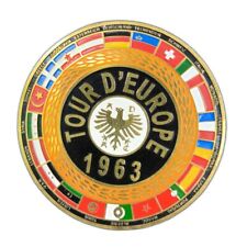 VINTAGE VESPA tour europe PLACCA PLAKETTE BADGE GS 150 160 PART SALE 1963