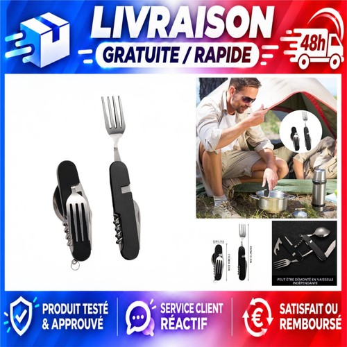 Couverts camping pliants - couverts,