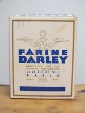 Rare Cardboard Box, New Unpacked Darley Flour, Vintage Kitchen Decor