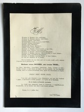 ROUSEE Thiel Leguillon FAIRE PART Lethuillier Pinel Chandelier Moinet 1891