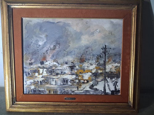 Huile sur toile - , charles