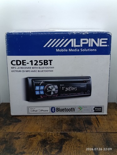 Alpine cde 125bt player - alpine, cd