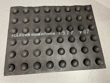 Flexipan Semi Sphere 48 Cavities, Made in France 1977, V07, One cavity is ripped