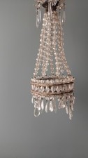 old tassel chandelier called basket / balloon bronze Louis XVI style