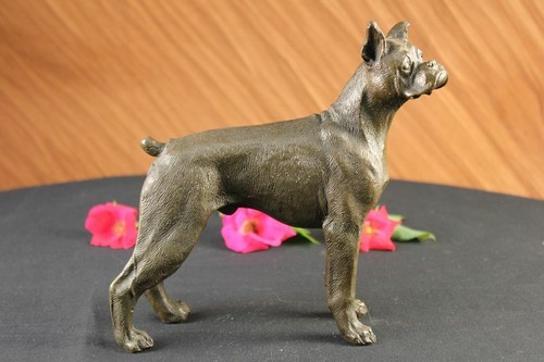 Magnificent bronze boxer chien - bronze,