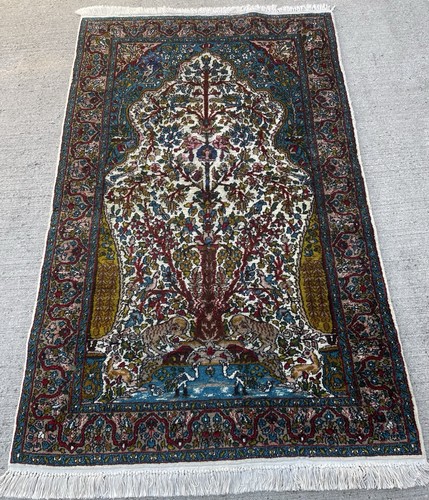 Tapis ancien 150x95cm persan - ancien,
