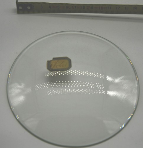 Anciens verre rond bombé