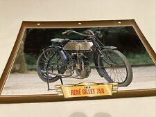 René Gillet 750 1910 fiche carte moto passion collection édition Atlas