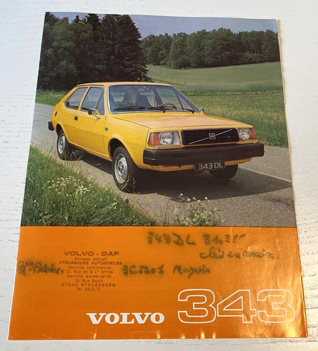 Notice commerciale volvo 343 - notice,