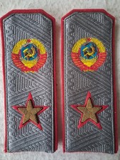 EPAULETTE INSIGNE GRADE UNIFORME RUSSE SOVIETIQUE WW2