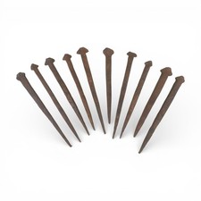 10 anciens clous forgés -