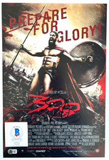 GERARD BUTLER SIGNED 300 12X18 MOVIE POSTER PHOTO LEONIDAS SPARTA BAS