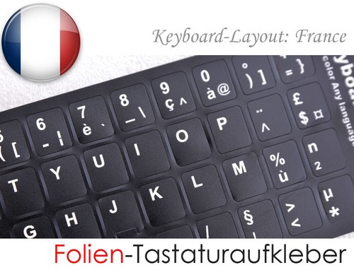 Autocollants clavier - de,