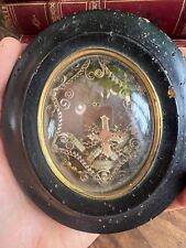 Reliquary Nap III Wood Olive of Sacred Calvary Reliquary 19th H 4