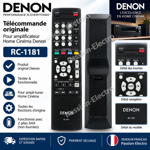 Télécommande originale denon - originale,