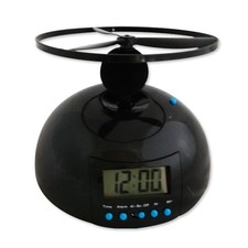 Réveil matin noir hélice volante digital
