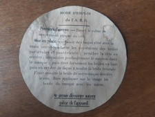 WW1 ETIQUETTE PAPIER ARS 1917