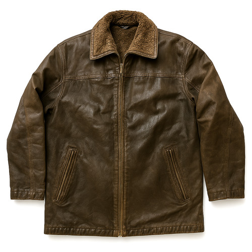 Veste cuir buffle avec - buffle,