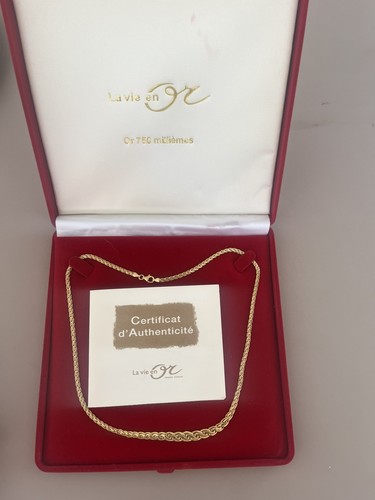 Collier 18k jaune g - 18k,