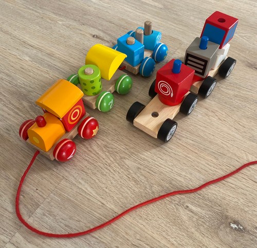 Lot petits trains en bois - lot, 2