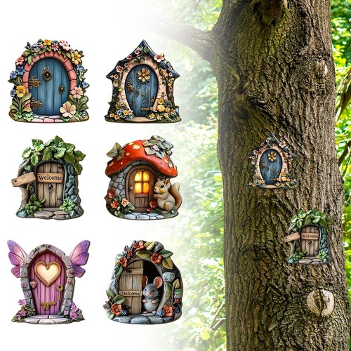 Portes mini fée - fée, bois