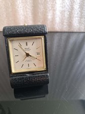 Réveil de voyage suisse (Dermont Looping) années 1960 , 8 jours, 15 rubis.