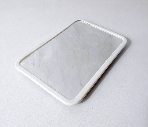 Miroir barbier blanc - de,