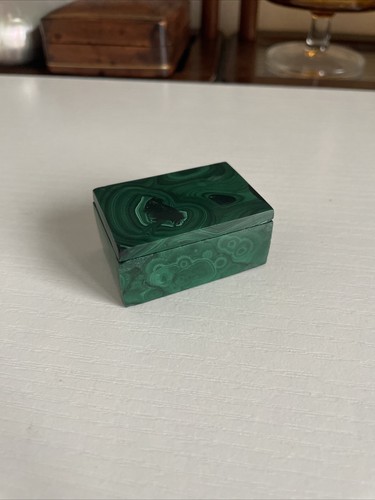 Boîte coffret malachite vert - boîte,