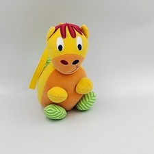 Doudou poney cheval jaune