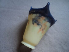 LAMPE  MULLER PIED  BRONZE ART DECO NOUVEAU PATE DE VERRE ERA DAUM GALLE TULIPE