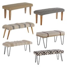 Banquette tapissée chambre