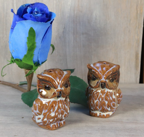 Paire figurines hiboux - paire,