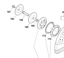 Makita 32622801-0 - Disque de pression 10' 12' pour disqueuse DPC6430 et autres