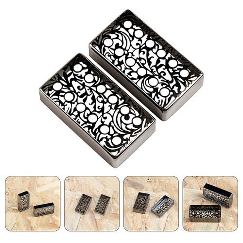 2pcs black metal guitar - black,