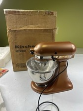 New Kitchen Aid Artisan Copper Pearl Stand Mixer - 4.5 QT With Accessories Box