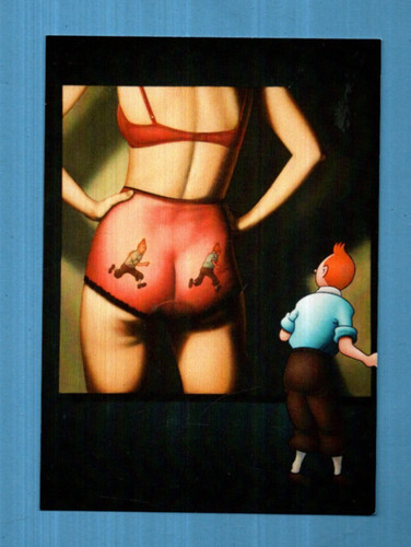 Carte postale tintin pin - postale,
