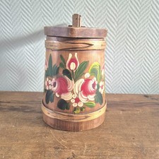 Ancien panier en bois, boîte