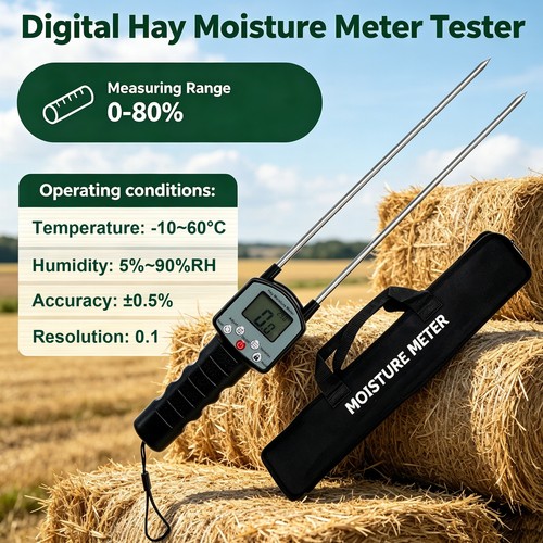 Portable hay moisture - portable, tester