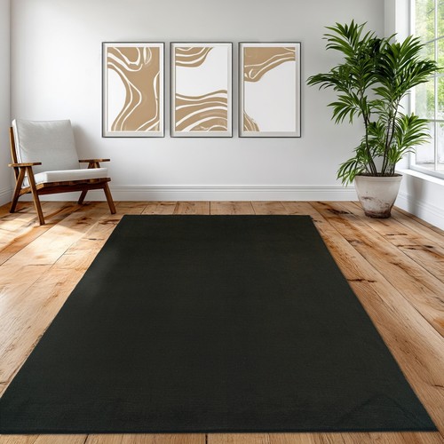 Tapis noir élégant - , et