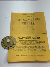 Vintage Metal Crazy Daisy Winder 2” Japan Hand weaving W/ Instructions