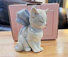 Vintage Lladro Nao 1348 Desep Cumplido Kitty Present with Box made in Spain