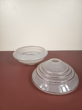 Antique suspensions, globe, chandelier, luminaire, frosted glass ceiling light