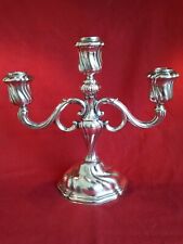 Bougeoir à 3 bras argent 830