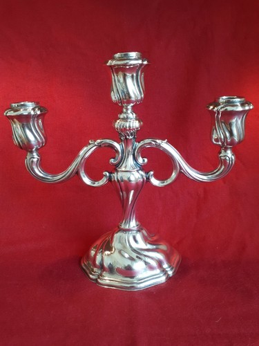 Bougeoir bras argent 830 - 3,