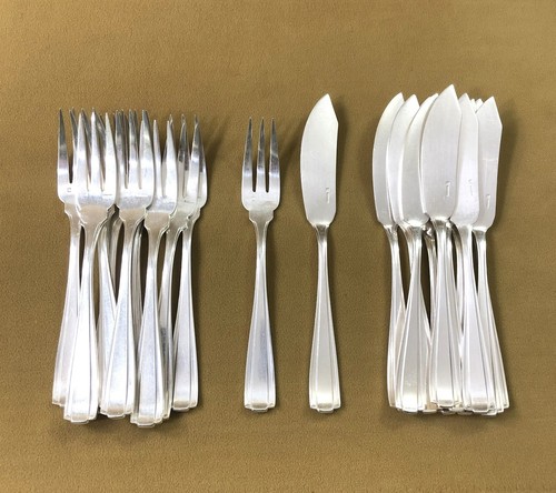 Art deco silver - metal, fish
