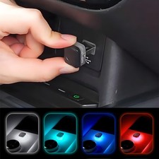 1x USB LED Mini Car Neon Atmosphere Lamp Ambient Light Car Interior Accessories
