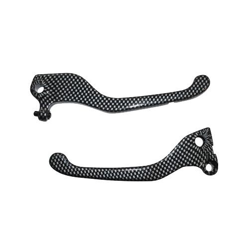 Paire leviers frein carbone - de,