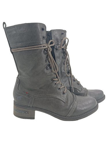 Mustang bottes lacets femme - mustang,