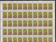 Canada Scott 535 MNH Plate Sheet - Maple Leaves, Spring