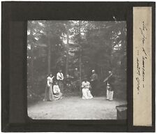 Set of rings, August 1904, old photo glass plate, positive 8.5x10 cm